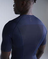 Core Compression Short Sleeve, Navy/Navy