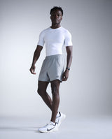 Core Compression Short Sleeve, White/White