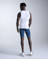 Core Compression Sleeveless, White/White