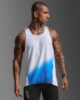 Light Speed React Singlet, Blue Gradient/Black Reflective