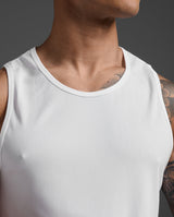Aero Mesh Tank, White/Silver Reflective