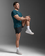 Aero Mesh Tee, Dark Moss/Silver Reflective