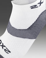 Vectr Ultralight 1/4 Crew Socks, White/Grey