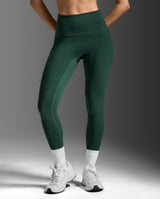 Form Stash Hi-Rise Compression Tights, Ever Green/Ever Green