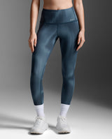 Form Lineup Hi-Rise Compression Tights, Dark Sage Glass/Dark Sage