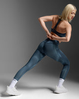 Form Lineup Hi-Rise Compression Tights, Dark Sage Glass/Dark Sage