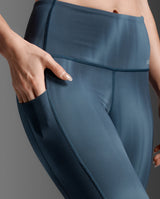 Form Lineup Hi-Rise Compression Tights, Dark Sage Glass/Dark Sage