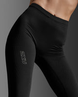 Light Speed React Hi-Rise Compression Tights, Black/ Black Reflective