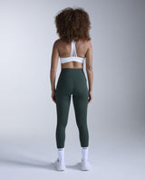 Flex Hi-Rise Compression Tights, Ever Green/Ever Green