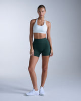 Flex Hi-Rise Compression 4 Inch Short, Ever Green/Ever Green