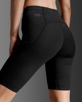 Light Speed React Hi-Rise Compression Shorts, Black/ Black Reflective