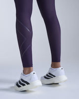 Aero Mesh Hi-Rise Compression Tights, Velvet Purple/Purple Reflective