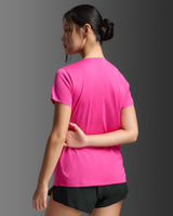 Light Speed Tech Tee, Fuchsia/Fuchsia Reflective