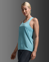 Light Speed Tech Singlet, Retro Blue/Retro Blue Reflective