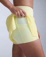 Aero Hi-Rise 2-In-1 3 Inch Shorts, Lemon Ice/Lemon Reflective