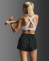 Light Speed High Impact Bra, White/Silver Reflective