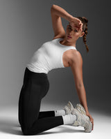 Fluid Modal Ribbed Tank, White/White