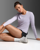 Aero Mesh Long Sleeve, Virtual Violet/Violet Reflective