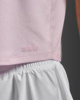 Aero Mesh Crop Tank, Pink Frost/Pink Frost Reflective
