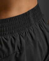 Aero Hi-Rise 4 Inch Shorts, Black/Silver Reflective