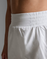 Aero Hi-Rise 4 Inch Shorts, White/Silver Reflective