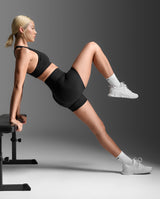 Fluid Hi-Rise 5 Inch Shorts, Black/Black