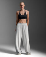 Wonderluxe Sand Washed Wide Leg Pants, Harbor Mist/White
