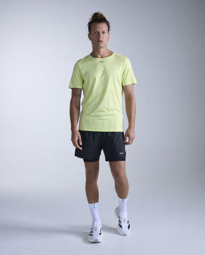 Light Speed Tech Tee, Cool Matcha/Black Reflective
