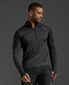 Aero 1/2 Zip - BLACK/SILVER REFLECTIVE