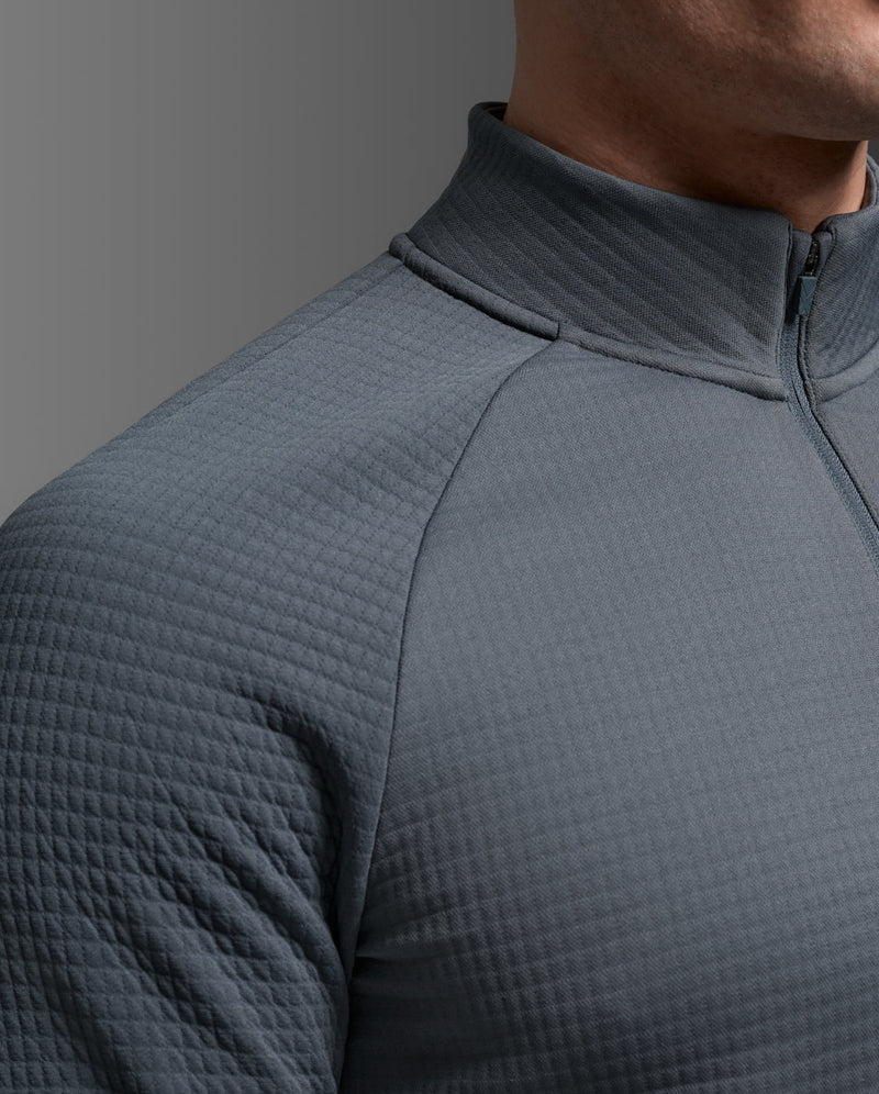 Ignition Haptic 1/4 Zip, Turbulence/Black Reflective