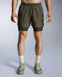 Aero Mesh 2-in-1 5 Inch Short, Flint/Black Reflective
