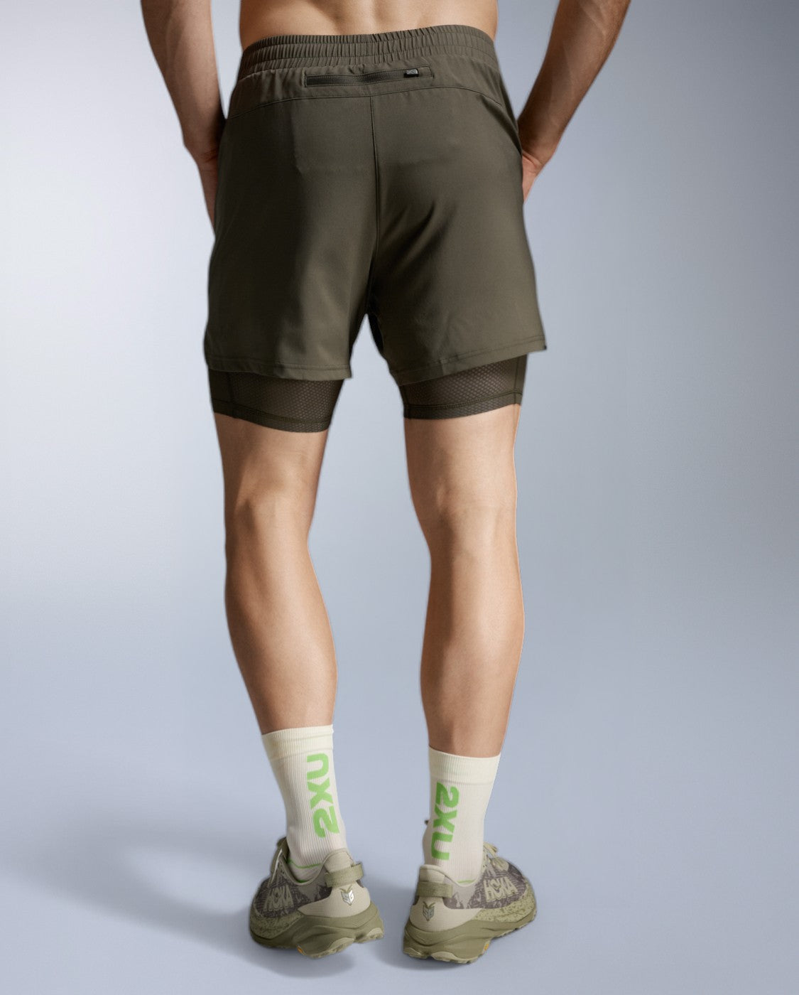 Aero Mesh 2-in-1 5 Inch Short, Flint/Black Reflective