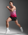 Light Speed React Singlet - FUCHSIA GRADIENT/BLACK REFLECTIVE