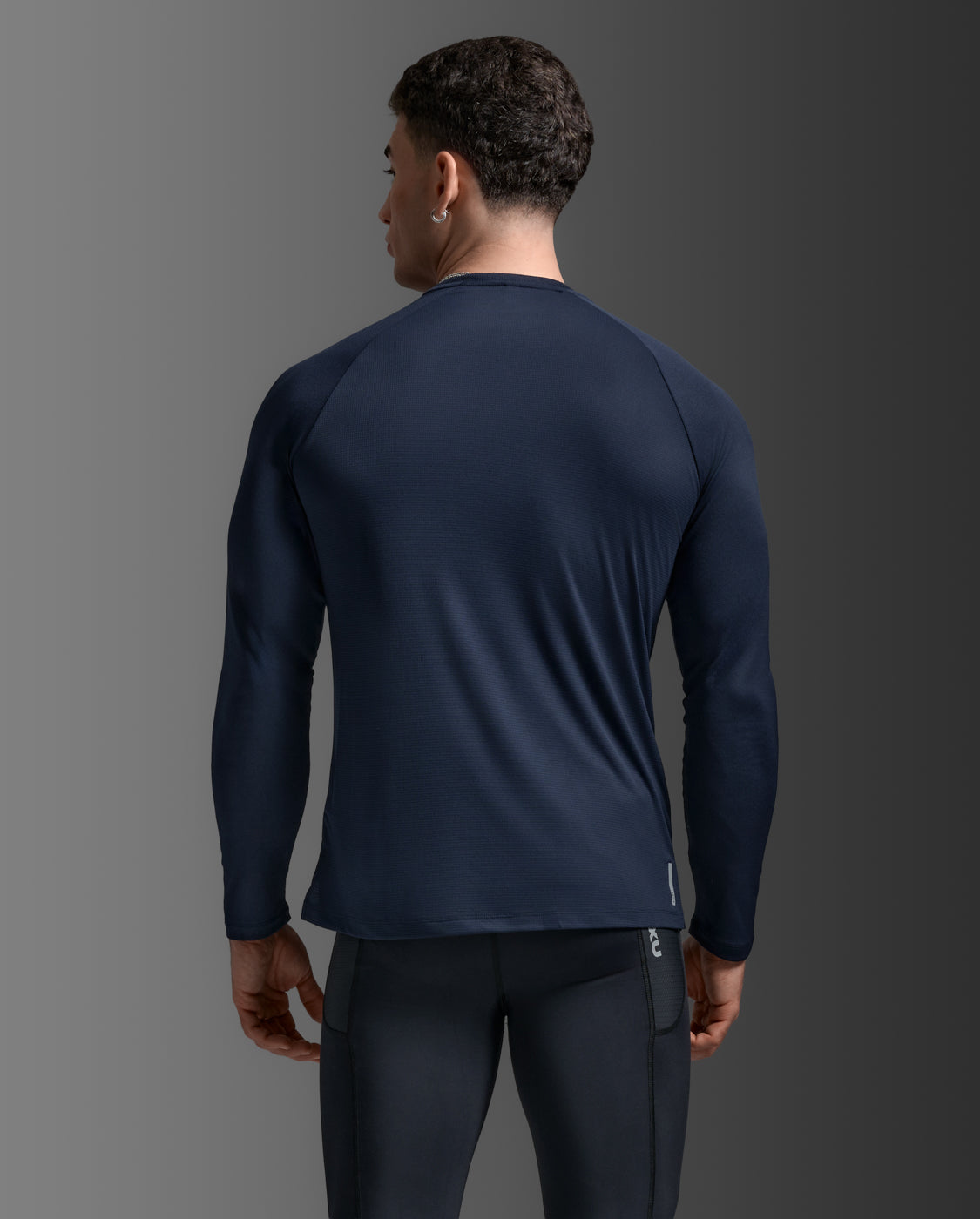 Aero Mesh Long Sleeve, Midnight/Silver Reflective