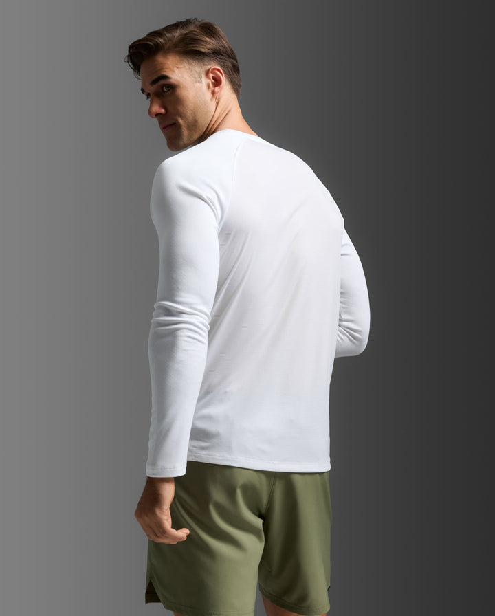 Aero Mesh Long Sleeve, White/Silver Reflective