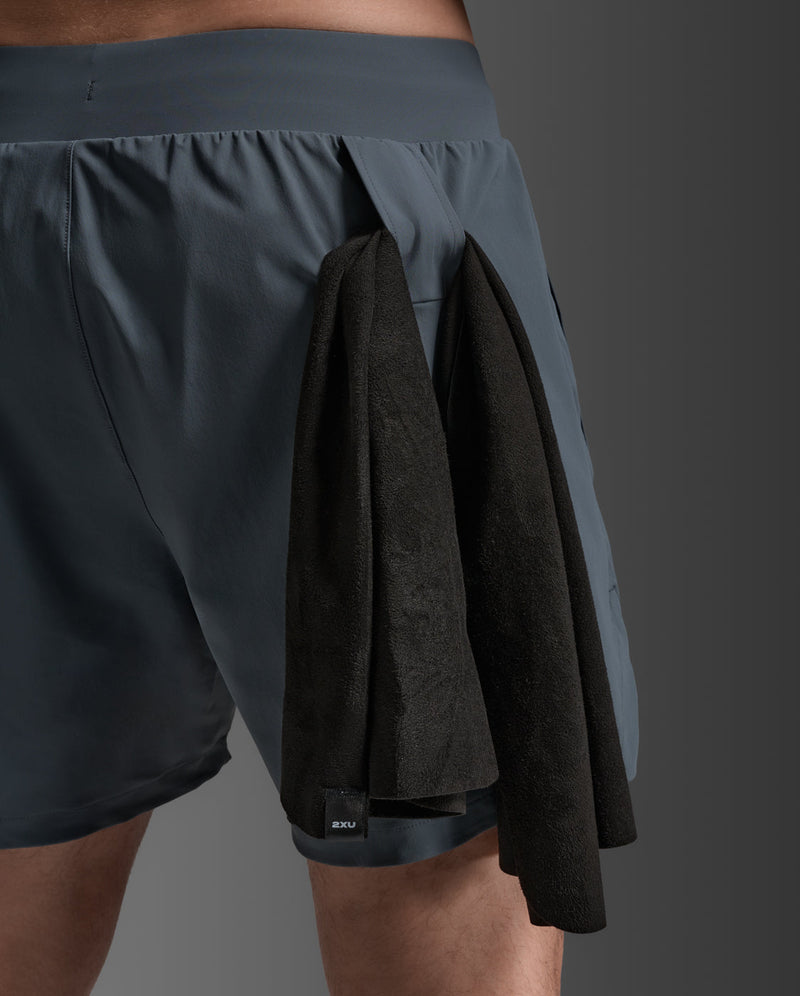 Motion 2-In-1 5 Inch Shorts, Turbulence/Black