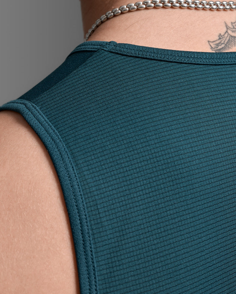 Aero Mesh Tank, Dark Moss/Silver Reflective