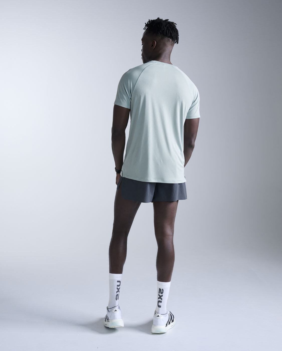 Aero Mesh Tee, Smoke Blue/Black Reflective