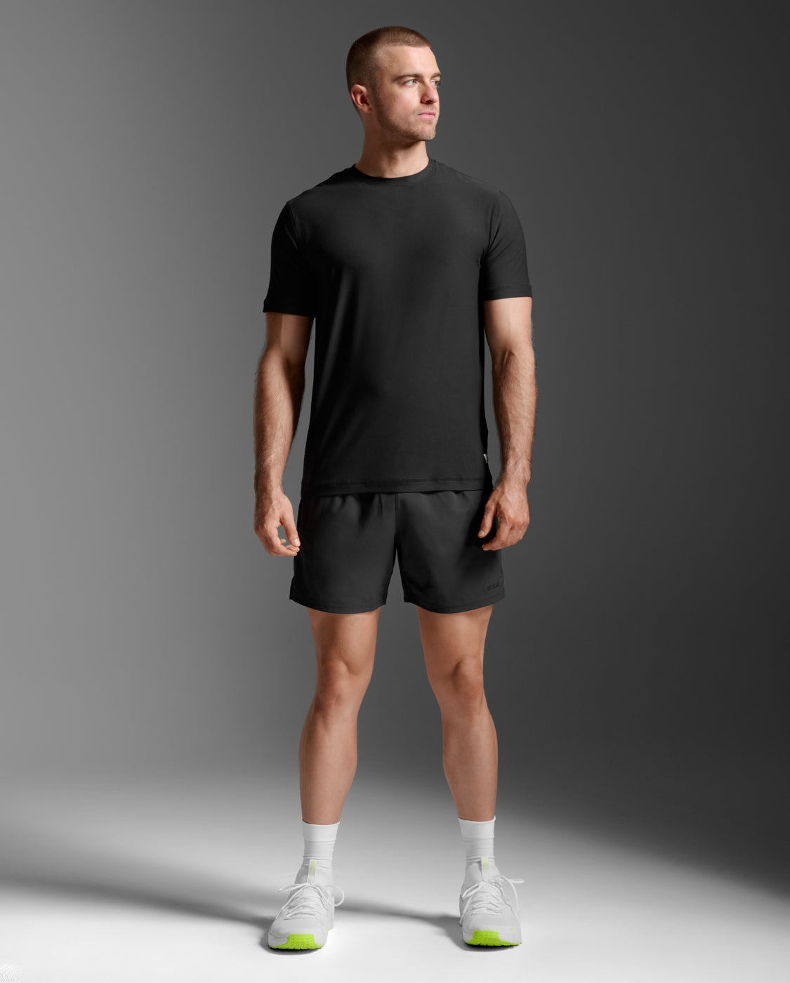 Signature Soft Jersey Tee, Black/Black