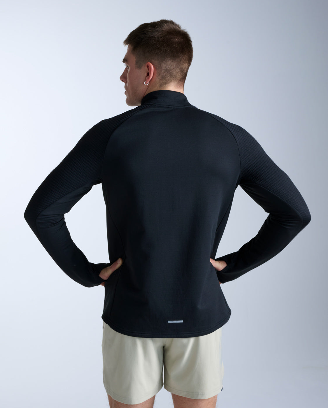 Ignition Haptic 1/4 Zip, Black/Silver Reflective