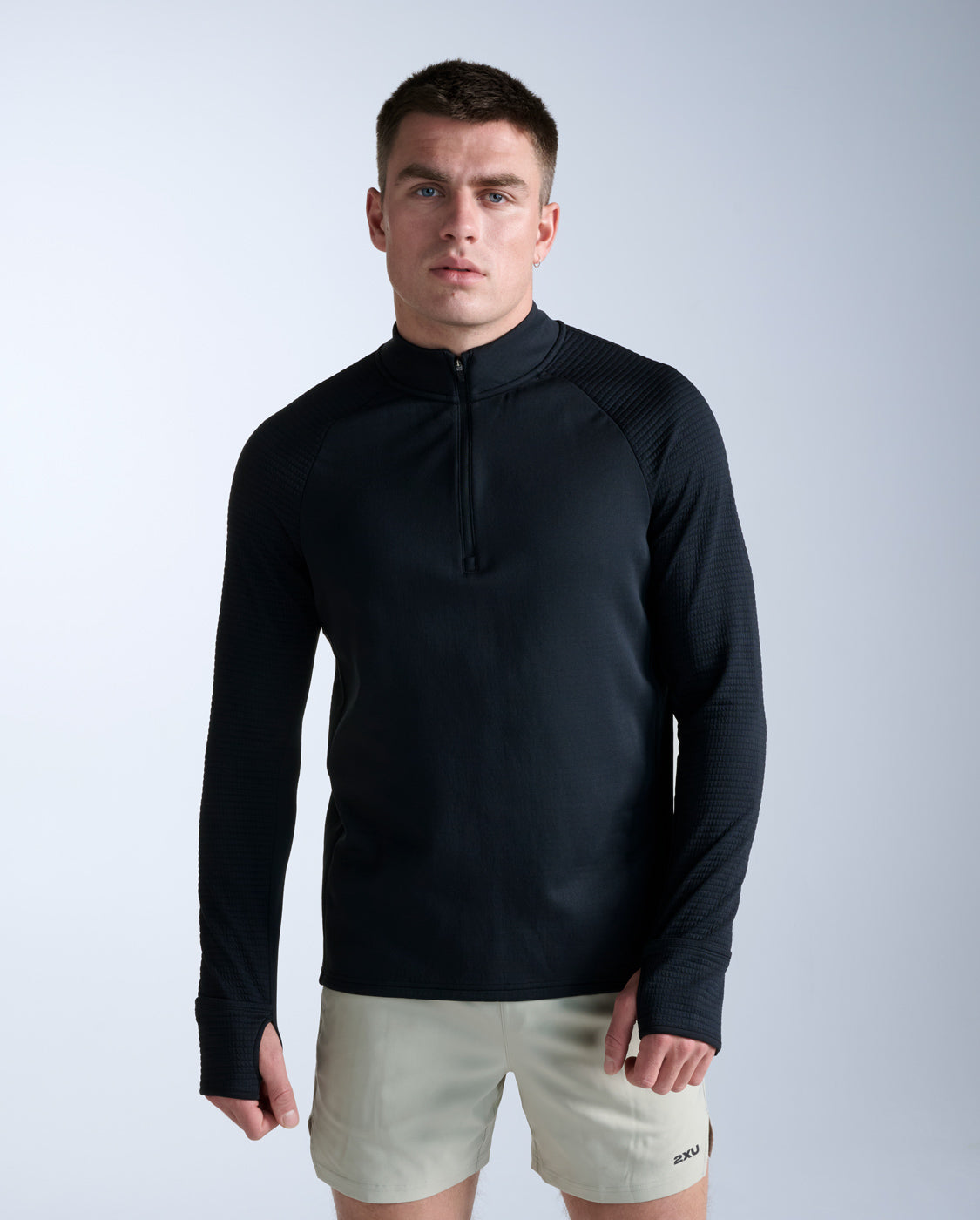 Ignition Haptic 1/4 Zip, Black/Silver Reflective