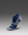 Vectr Cushion No Show Socks - BLUE STEEL/GREY