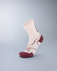 Vectr Cushion Crew Socks, Pink Frost/Sangria