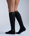 Flight Bamboo Charcoal Compression Socks - BLACK/YELLOW