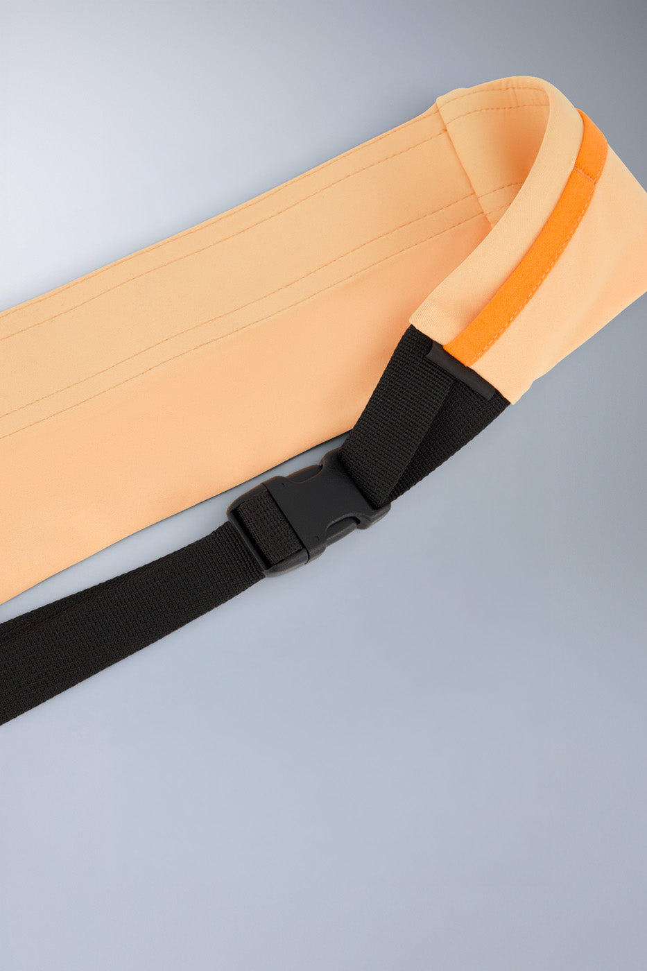 Run Belt, Fuzzy Peach/Black Reflective