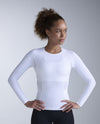 Core Compression Long Sleeve - WHITE/WHITE