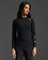 Ignition Compression Long Sleeve - BLACK/SILVER