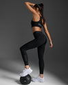 Form Stash Hi-rise Compression Tights With Pockets - BLACK/BLACK