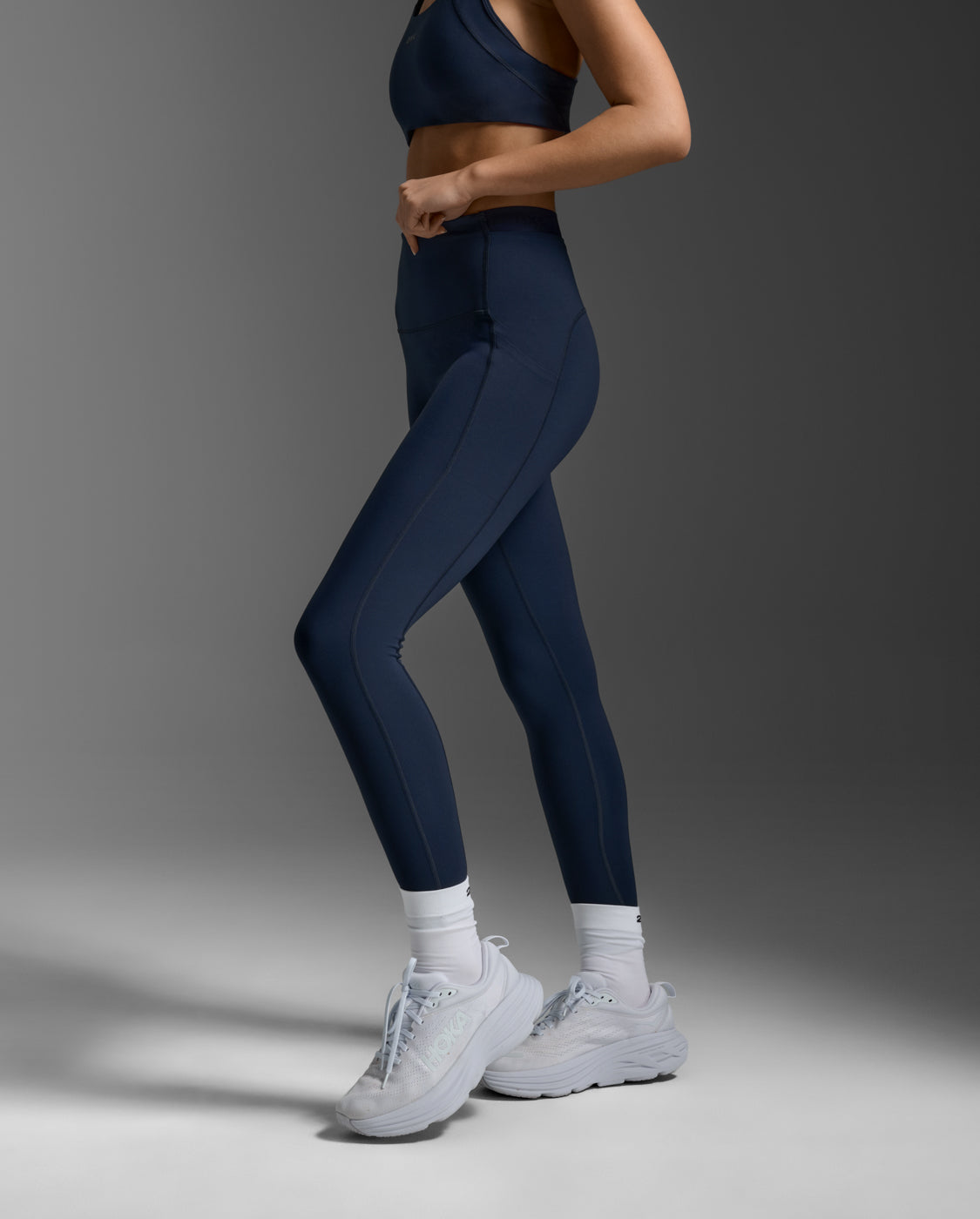 Form Stash Hi-Rise Compression Tights, Midnight/Midnight