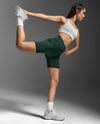 Form Stash Hi-Rise Compression 6 Inch Shorts - EVER GREEN/EVER GREEN
